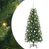 vidaXL Albero di Natale artificiale con 150 LED Verde 150 cm PE e PVC