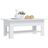 vidaXL Tavolino da Salotto Bianco 102x55x42 cm in Truciolato