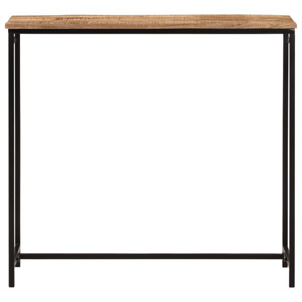 vidaXL Tavolo Consolle 80x30x74 cm in Legno Massello di Mango e Ferro