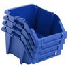 vidaXL Contenitori Portaoggetti Impilabili 250 pz 103x165x76 mm Blu