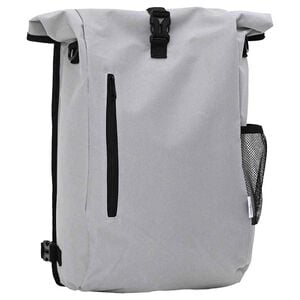 vidaXL Borsa per biciclette Grigio 31 x 13 x 58 cm Poliestere