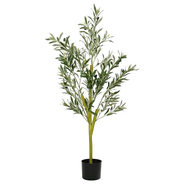vidaXL Albero Ulivo Artificiale 450 Foglie 120 cm Verde