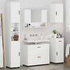 vidaXL Set di mobili per il bagno 5 pcs Bianco 30 x 35 x 192 cm