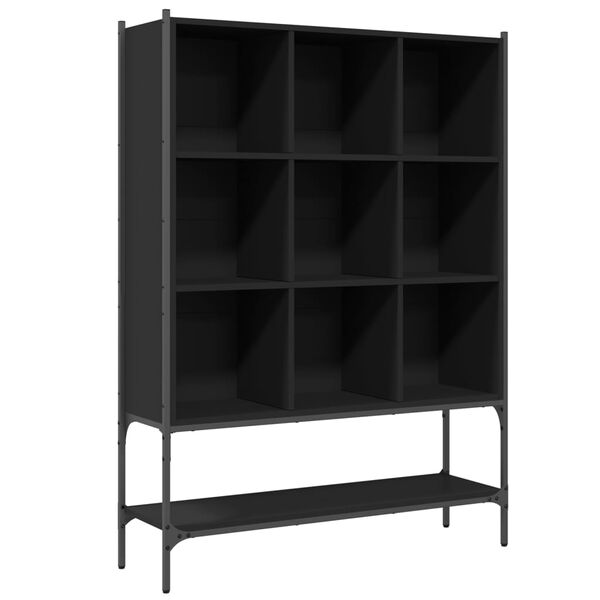 vidaXL Libreria Nera 102x30x141,5 cm in Legno Multistrato