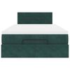 vidaXL Struttura Letto Pouf con Materasso 120x200 cm Velluto
