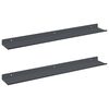 vidaXL Mensola sospesa 2 pcs Antracite 60 x 8,5 x 2,5 cm Acciaio