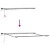 vidaXL Tenda Retrattile Grigio chiaro 400 &times;350 cm Tessuto