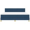 vidaXL Letto a molle con materasso Blu 180 x 200 cm Tessuto