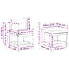 vidaXL Set di divani da esterno 6 pcs Grigio Naturale e Chiaro