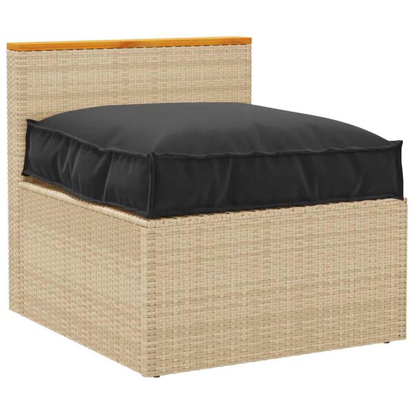 vidaXL Cuscino Nero 70 x 70 x 12 cm Tessuto Oxford