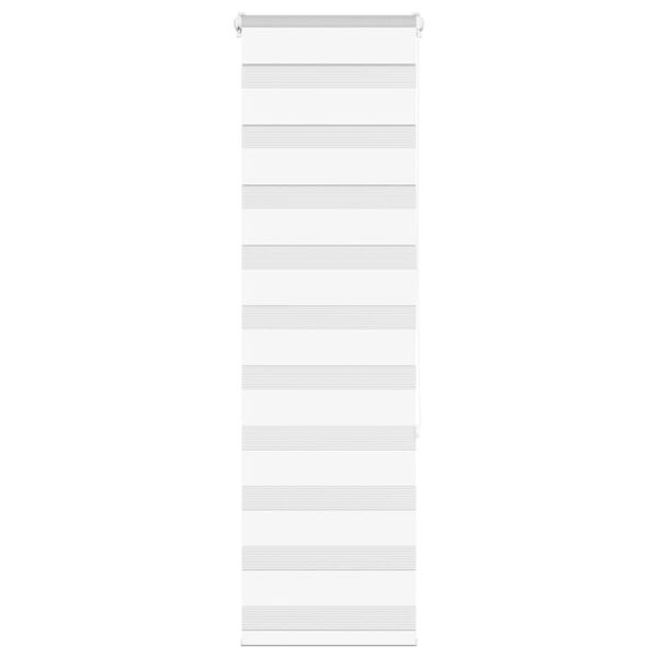 vidaXL Tenda a Rullo Zebra Larghezza Tessuto 45,9 cm Poliestere