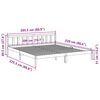 vidaXL Letto Extra Lungo senza Materasso 200x220 cm in Legno di Pino