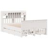 vidaXL Letto Libreria senza Materasso Bianco 150x200 cm Legno di Pino