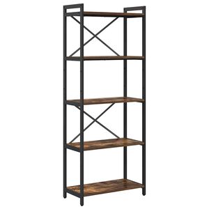 vidaXL Libreria 60 x 30 x 155 cm Legno ingegnerizzato Rovere fum&eacute;