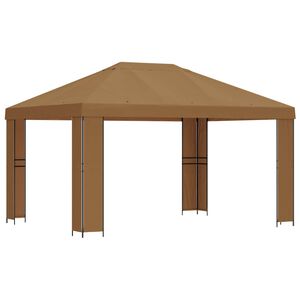 vidaXL Gazebo 4 &times; 3 m Beige Poliestere e Acciaio 190