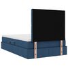 vidaXL Letto con contenitore e LED Blu 120 x 200 cm Poliestere