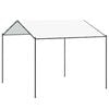 vidaXL Gazebo 4 x 4 x 2,6 m Bianco Acciaio e Poliestere 180 gsm
