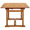 vidaXL Set Pranzo da Giardino 7pz Legno Massello di Acacia e Textilene