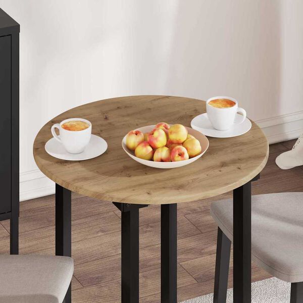 vidaXL Piano del tavolo rovere artigianale 60 x 60 x 1,5 cm