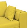 vidaXL Divano con cuscino 3 pcs Giallo Velluto