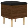 vidaXL Panca Portaoggetti Rovere Marrone 42x42x46 cm Legno Multistrato