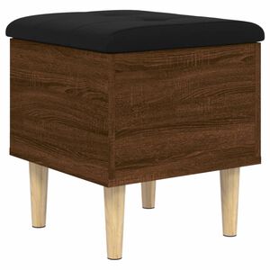 vidaXL Panca Portaoggetti Rovere Marrone 42x42x46 cm Legno Multistrato
