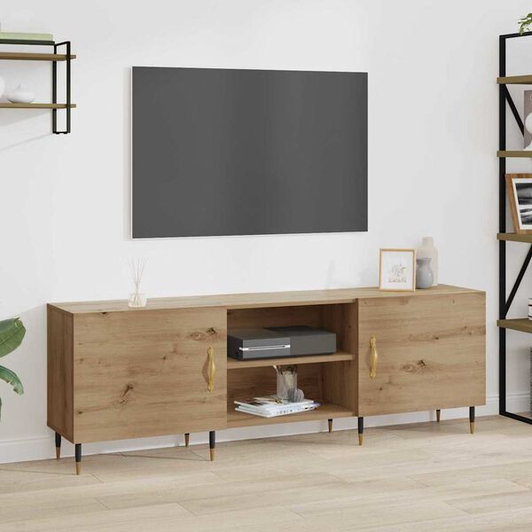 vidaXL Mobile TV rovere artigianale 150 x 30 x 50 cm Legno multistrato