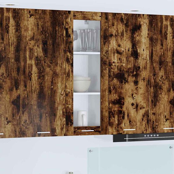 vidaXL Armadio pensile Rovere fum&eacute; 40 x 31 x 100 cm Legno multistrato