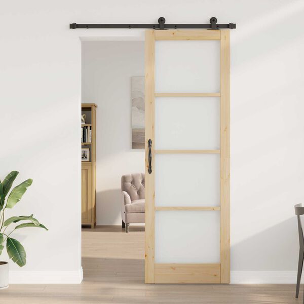 vidaXL Porta scorrevole ORKDAL Naturale 78 x 232 cm