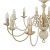 vidaXL Candelabro Stile Anticato Bianco 12 Lampadine E14