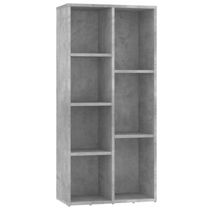 vidaXL Libreria Grigio Cemento 50x25x106 cm in Legno Multistrato