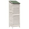 vidaXL Capanno da Giardino Bianco 59 x 56 x 176 cm