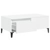 vidaXL Tavolino da Salotto Bianco 90x50x36,5 cm in Legno Multistrato
