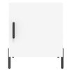 vidaXL Comodino Bianco 40x40x50 cm in Legno Multistrato