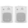 vidaXL Altoparlanti Stereo da Parete 2pz Bianchi Interni Esterni 100 W
