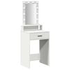 vidaXL Tavolo da Trucco Bianco 50 x 41 x 140 cm Legno multistrato