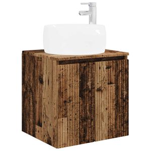 vidaXL Mobile Lavabo da Parete Legno antico 49,5 x 44,5 x 66 cm