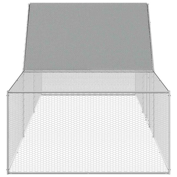 vidaXL Pollaio 5x1x1,5 m in Acciaio Zincato