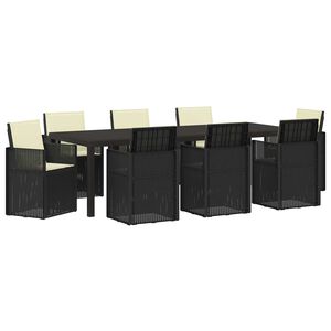 vidaXL Set da Pranzo per Giardino 9 pz Antracite e Crema PP