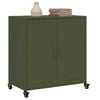 vidaXL Credenza Verde Oliva 68x39x72 cm in Acciaio
