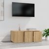 vidaXL Mobile Porta TV Rovere Sonoma 80x34x30 cm Legno Multistrato