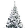 vidaXL Albero di Natale artificiale con 300 LED Bianco 180 cm