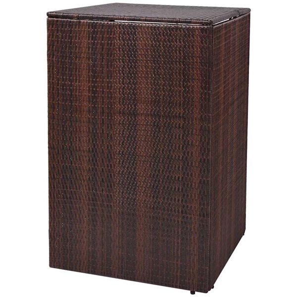 vidaXL Box porta bidoni Marrone 76 x 78 x 123 cm