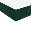 vidaXL Giroletto a Molle con Materasso Verde Scuro 80x200 cm Velluto