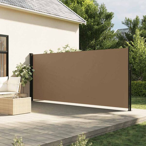 vidaXL Tenda Laterale Retrattile Tortora 170x300 cm