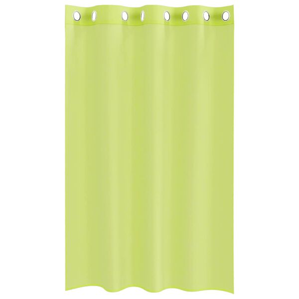 vidaXL Tende in Voile con Occhielli 2 pz Verde Mela 140x175 cm