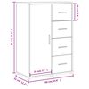 vidaXL Credenze 2 pz Bianche 60x31x84 cm in Legno Multistrato