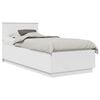 vidaXL Struttura del letto Bianco 100 x 200 cm Legno ingegnerizzato