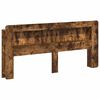 vidaXL Testata del letto Quercia Affumicata 215 x 18,5 x 100 cm