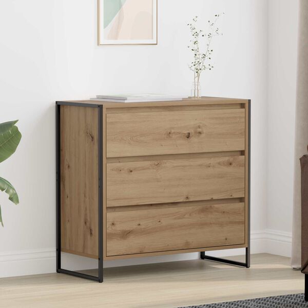 vidaXL Credenza Rovere Artigianale 79 x 36 x 75.5 cm Legno multistrato